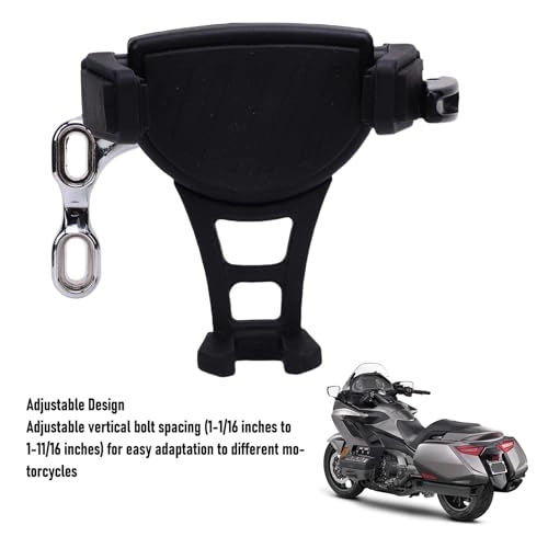 Offset Perch Mount Phone Holder - Adjustable 1-1/16 to 1-11/16 inches Fits up to 4-1/2 inches