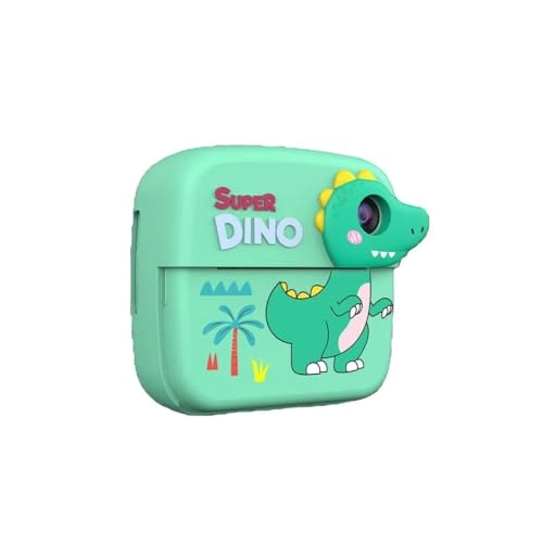 Dinosaur Theme Instant Print Kids Camera - Zero-Ink Thermal Green