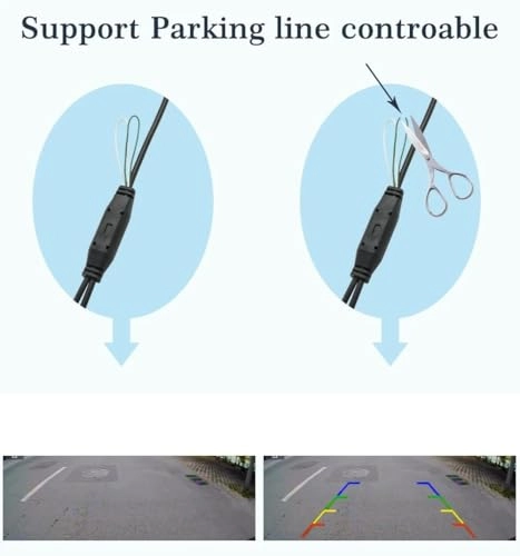 Fisheye Rear View Camera - RCA 720P