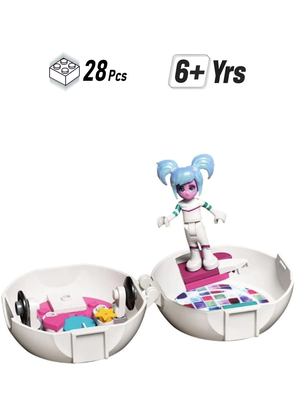 Sweet Mayhem Minifigure in Pod - Space LEGO Movie 2