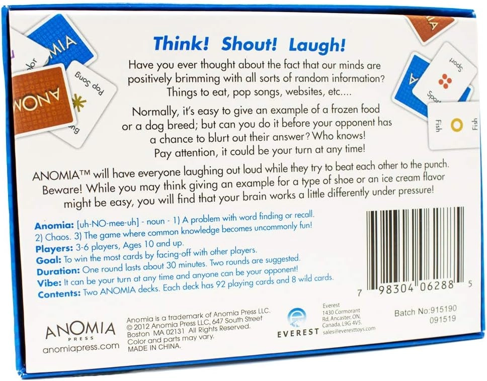 Anomia - Card Game 2 decks