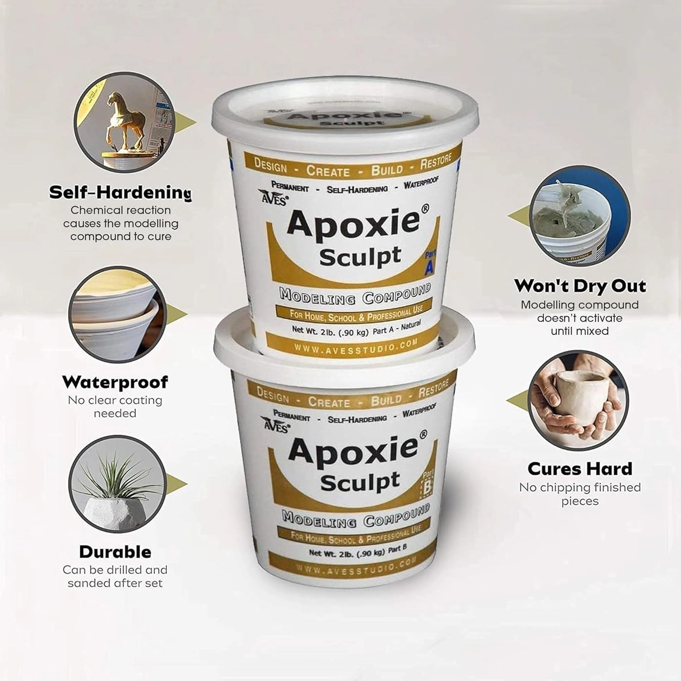 Apoxie Sculpt - Natural 1.81Kg