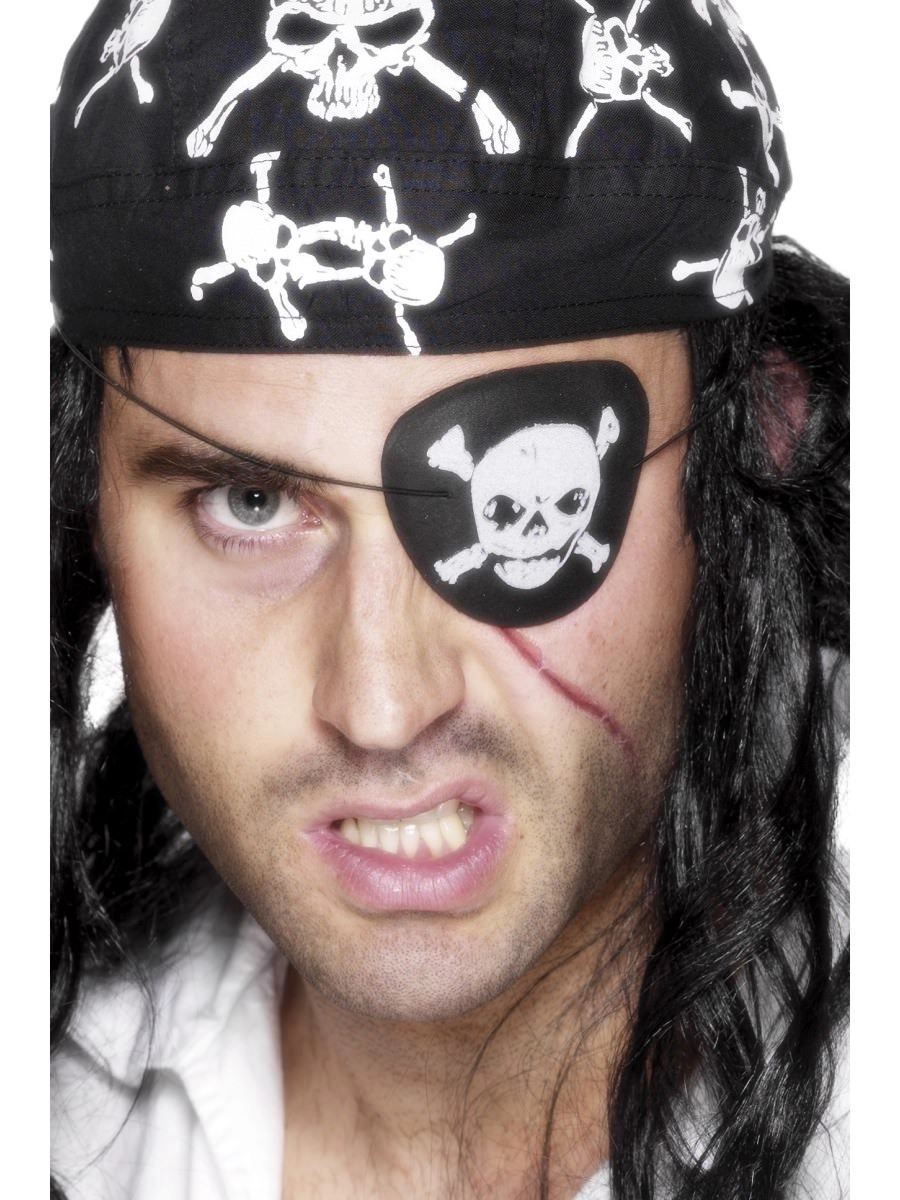 Party Zone Pirate Eyepatch - Skull & Crossbones