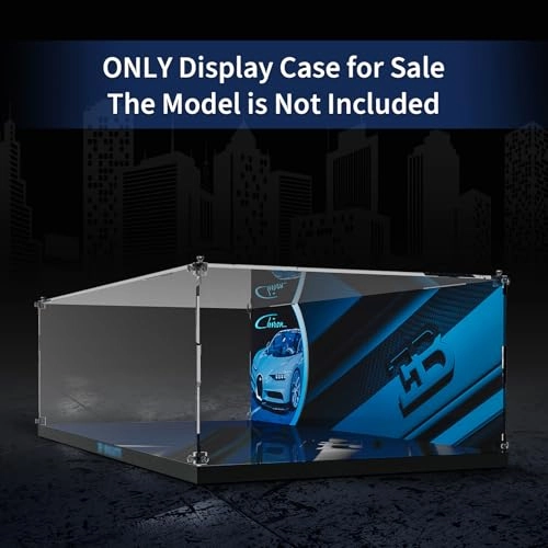 Acrylic Display Case - compatible with Lego 42083 Bugatti Chiron Race Car