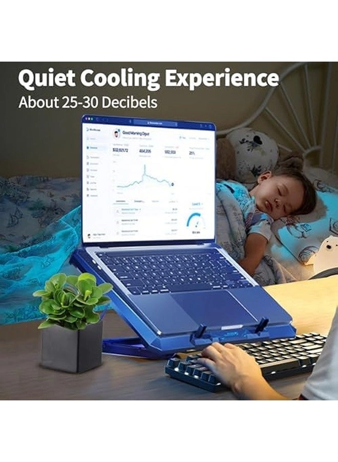 RGB Laptop Cooling Pad - 8 Fans 12.1-17.3 Inch