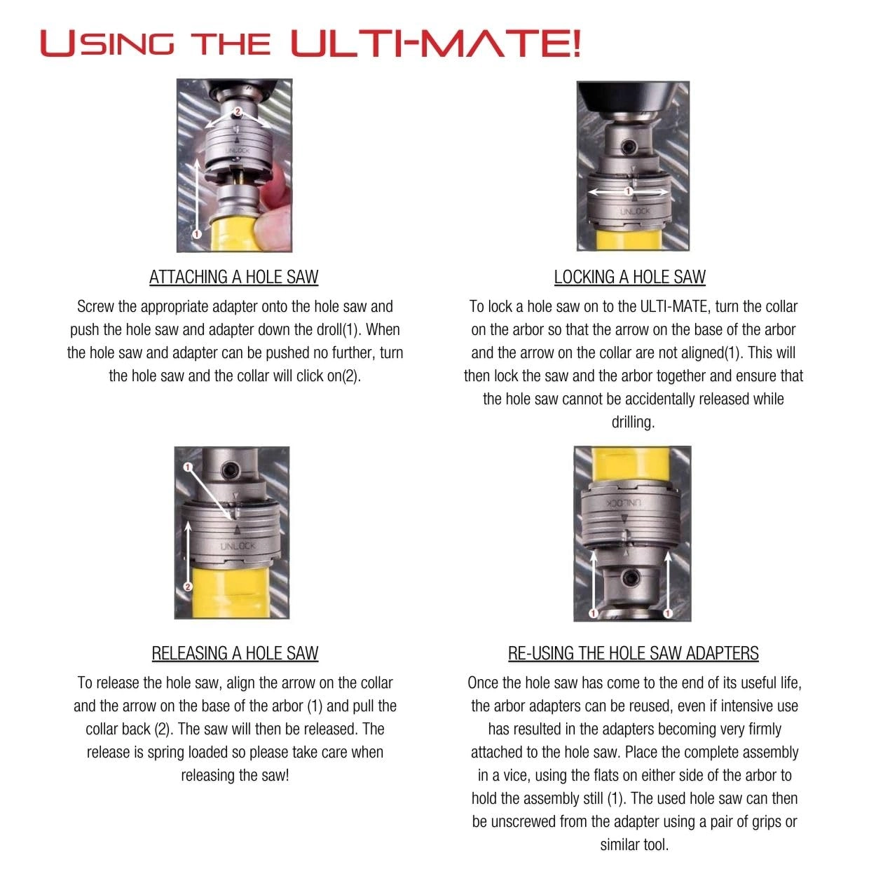 BiMetal Fast Cut Straight Pitch Hole Saw - 158 Metal Steel and Wood