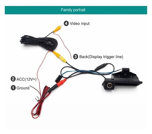 Car Reversing Camera - Night Vision Wire 1920*1080 Pixels