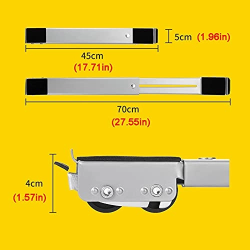 Washing Machine Base - Silver Adjustable 45-70cm