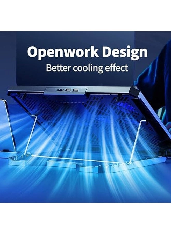 RGB Laptop Cooling Pad - 8 Fans 12.1-17.3 Inch