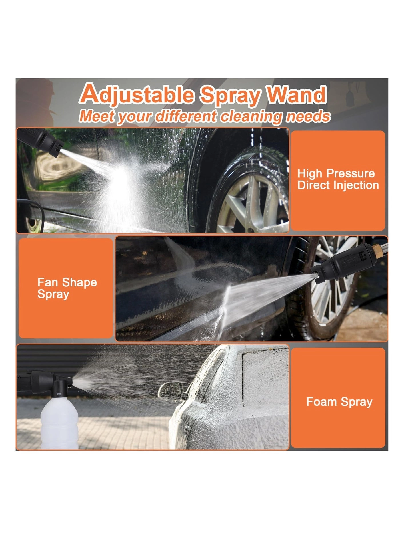 Electric Pressure Washer - 2900 PSI 3.1 GPM 66 FT Hose