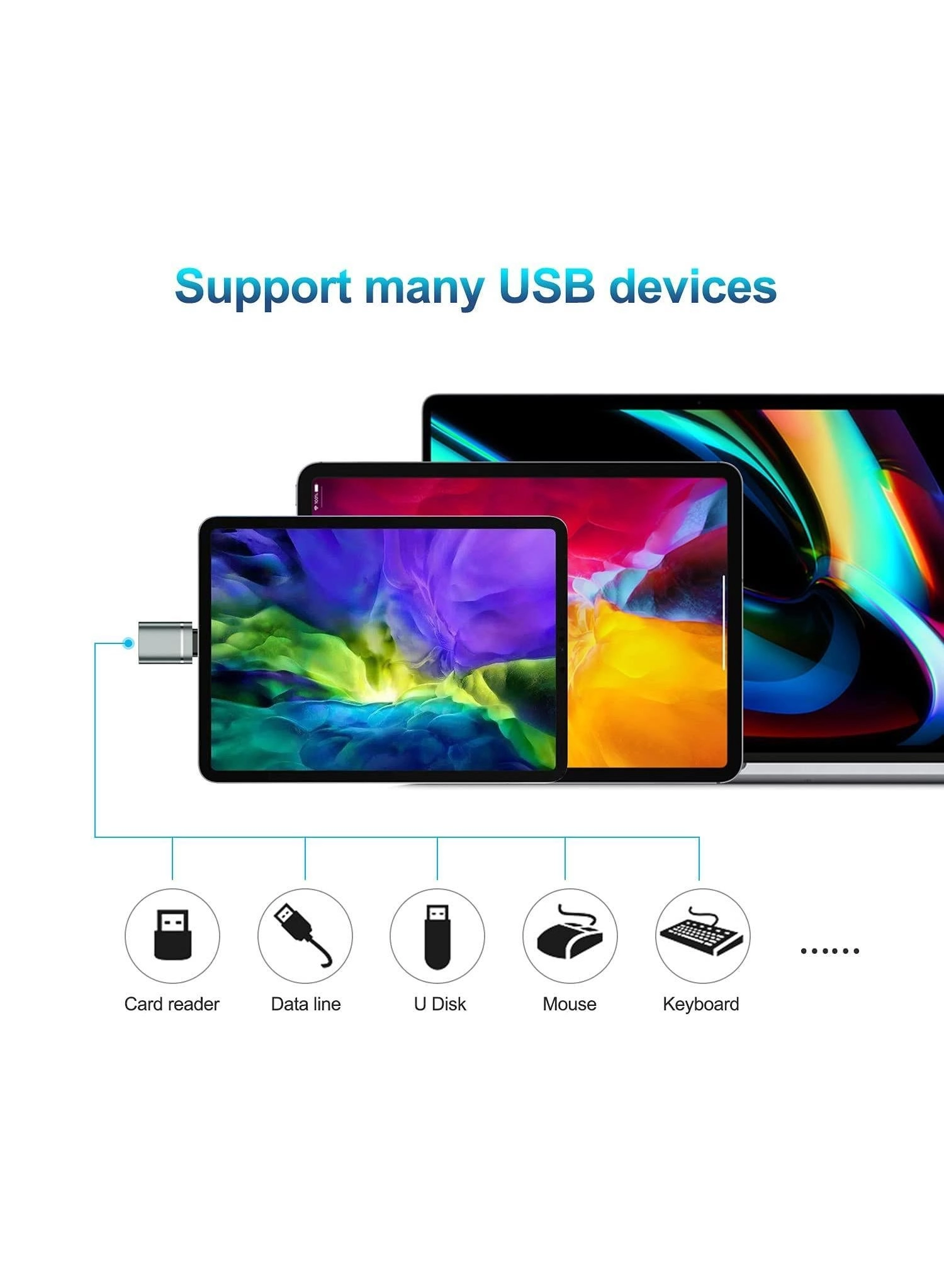 USB-C to USB-A 3.0 Adapter Pack
