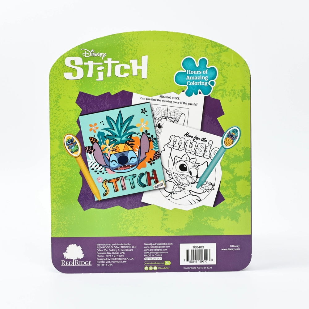 Stitch Coloring Set - 5 Shaped Character Crayons