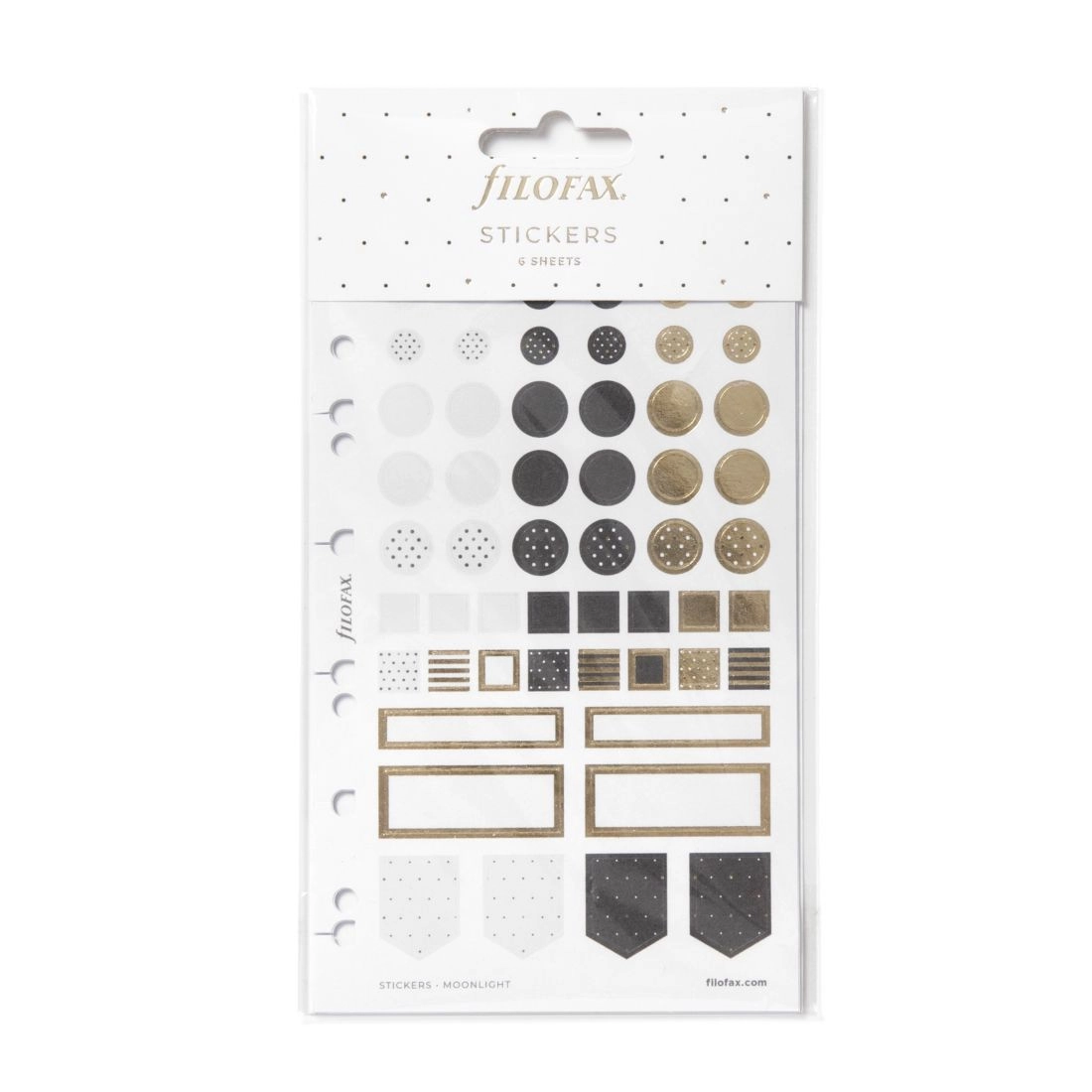 Filofax Moonlight Stickers - repositionable matt finish 315 pieces