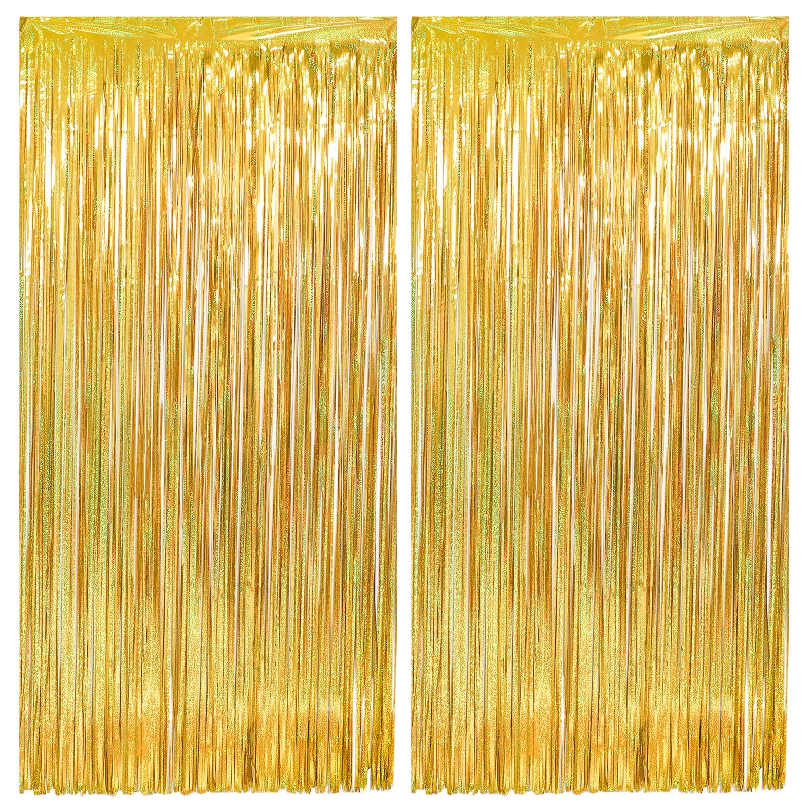 fairymaiden Gold Foil Curtain Backdrop - 2 sets birthday
