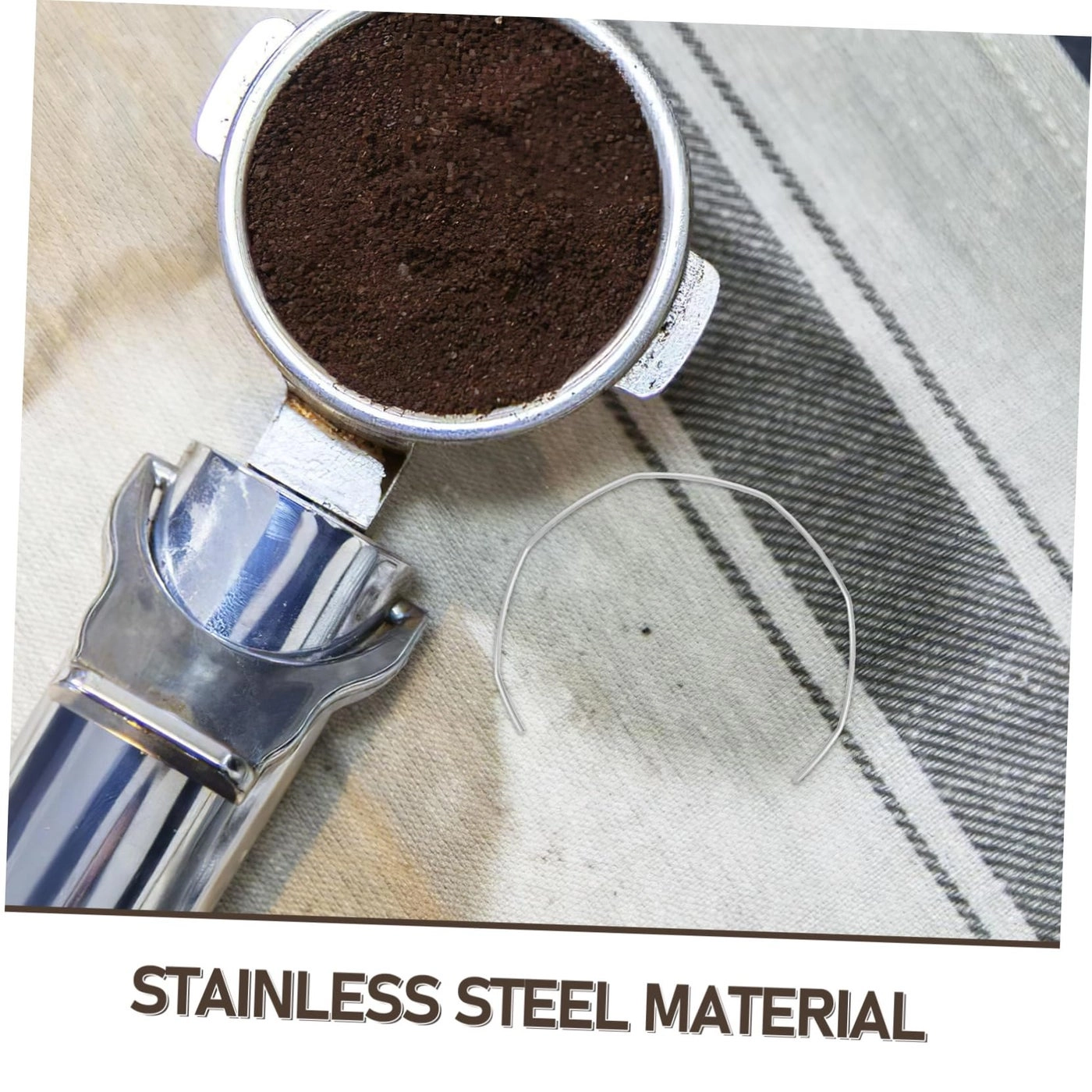 Espresso Machine Handle Stabilizing Ring - 7.30X6.00X0.10CM Stainless Steel 2 Pack