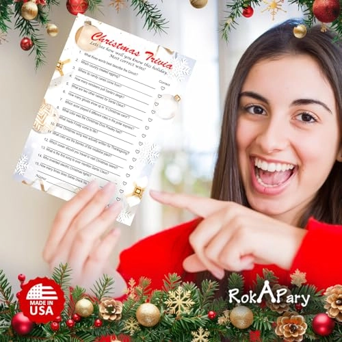 Christmas Trivia Game - Adult 30 pieces
