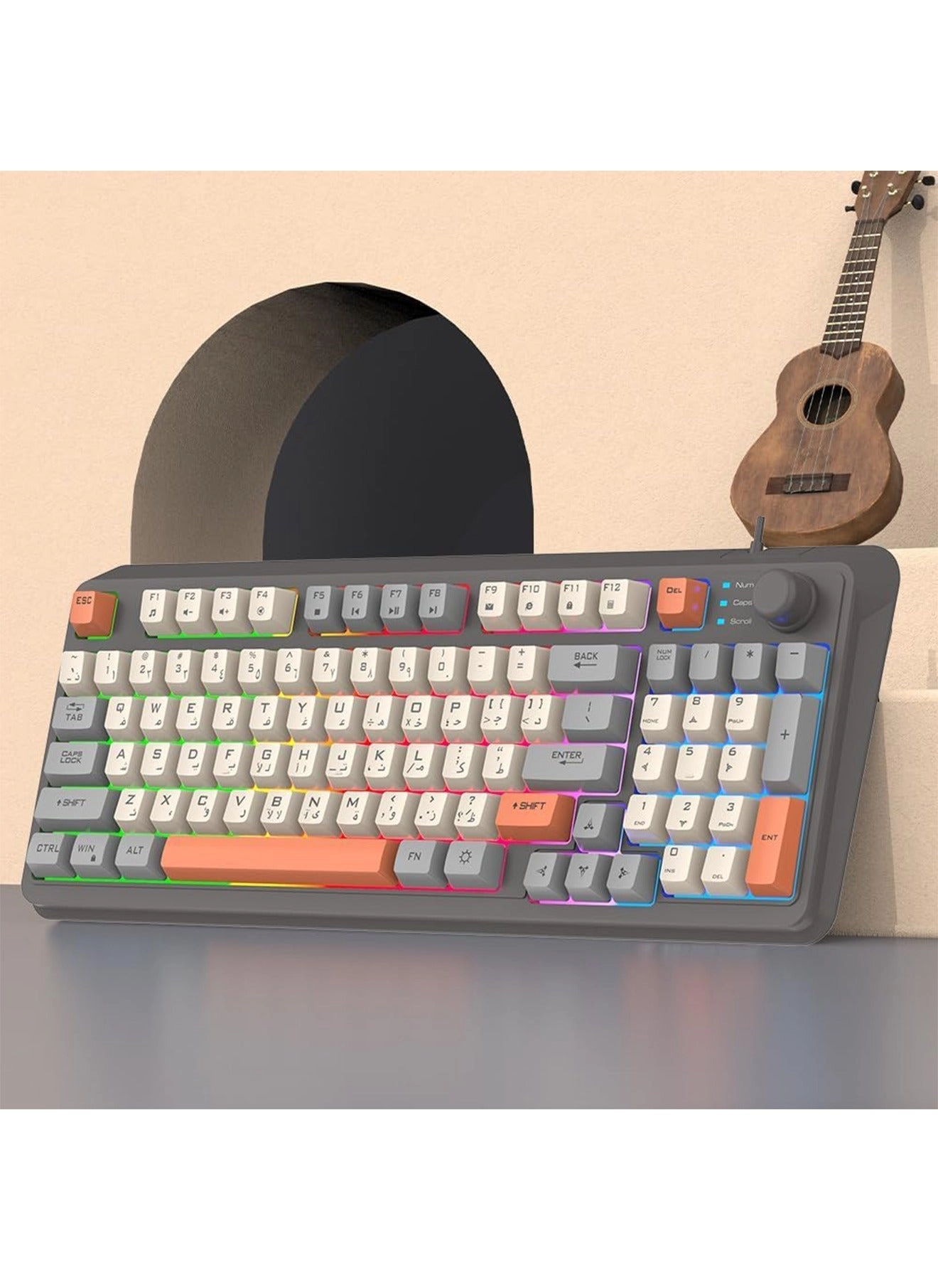 Gaming Keyboard and Mouse Set - EN/AR Wired