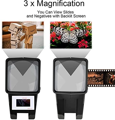 35mm Slide Viewer - 3X Magnification LED Lighted Battery Operation