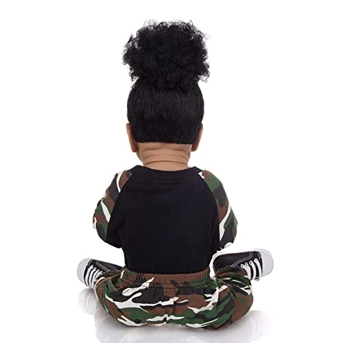 Reborn Baby Doll - 22 Inch Vinyl Brown Eyes