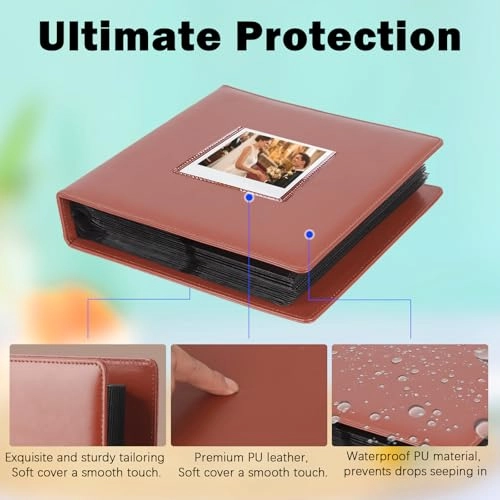 Instax Wide 192 Pockets Faux Leather Photo Album