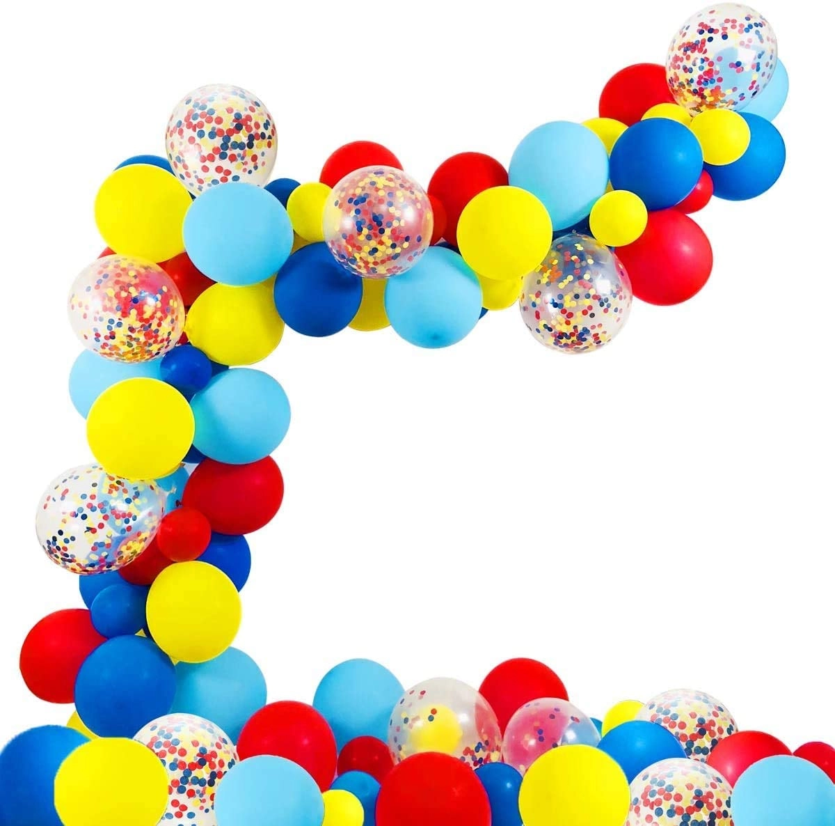 Party Time Trading LLC Colorful Balloon Arch Kit - 80 PCS Baby Shower Paw Birthday Party Carnival Circus Party