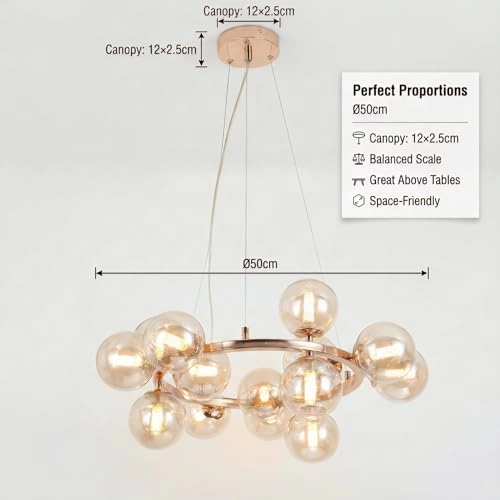 Bubble Glass Pendant Chandelier