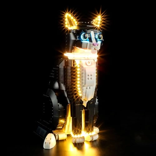 Mililier LED Light Kit for Lego 21349 Ideas Tuxedo Cat Set