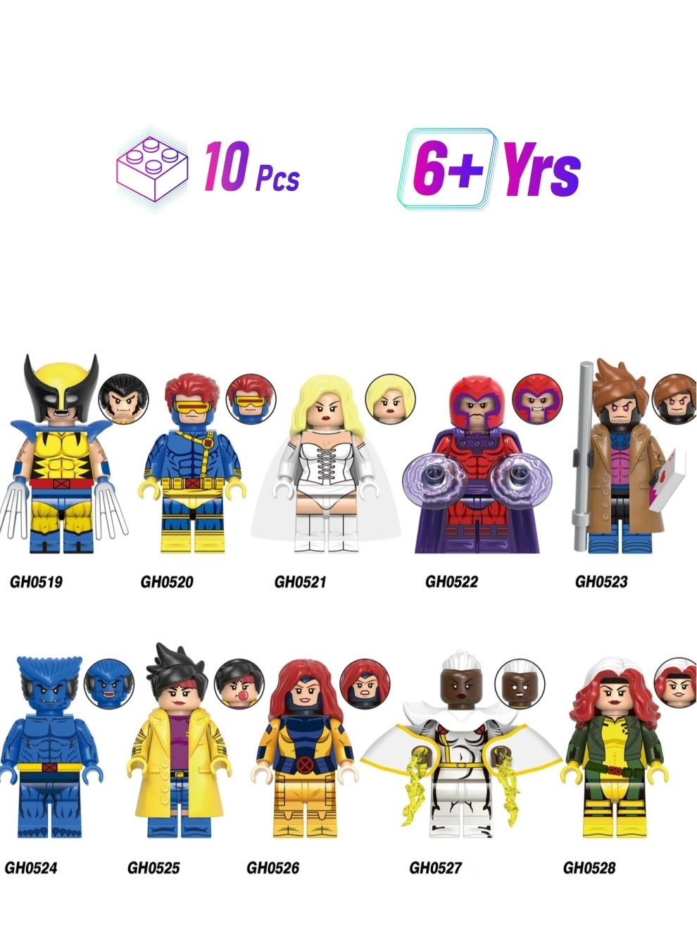 /G ZYX51037 - Superhero Minifigures 10 pcs