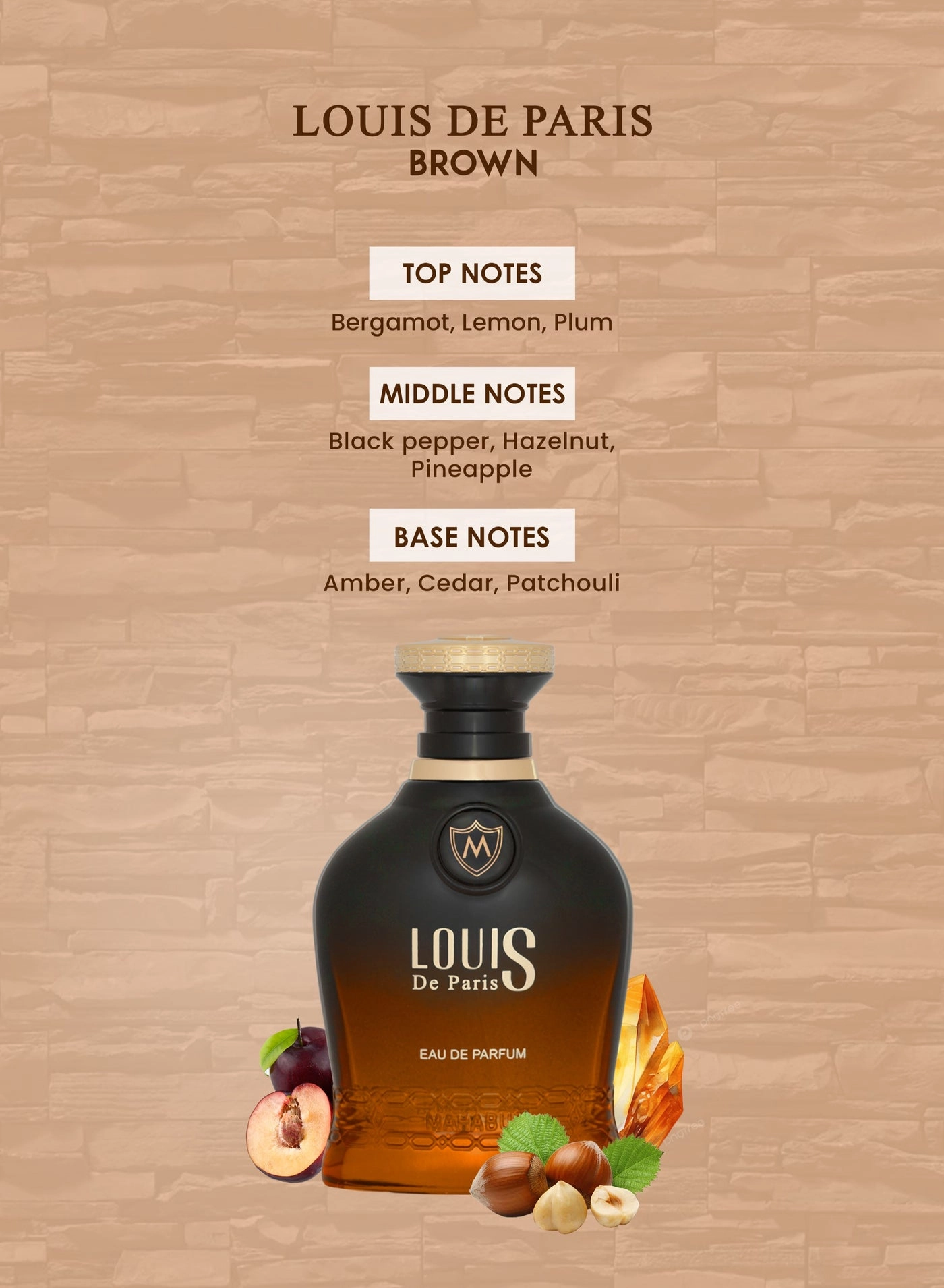 LOUIS DE PARIS BROWN Eau de Parfum 100 ml