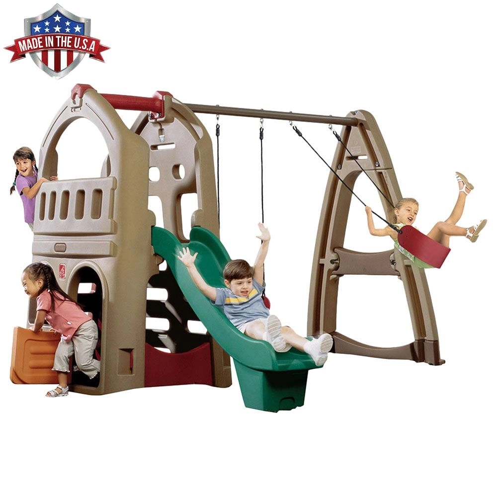 Step2 Naturally Playful Playhouse Climber And Swing Extension