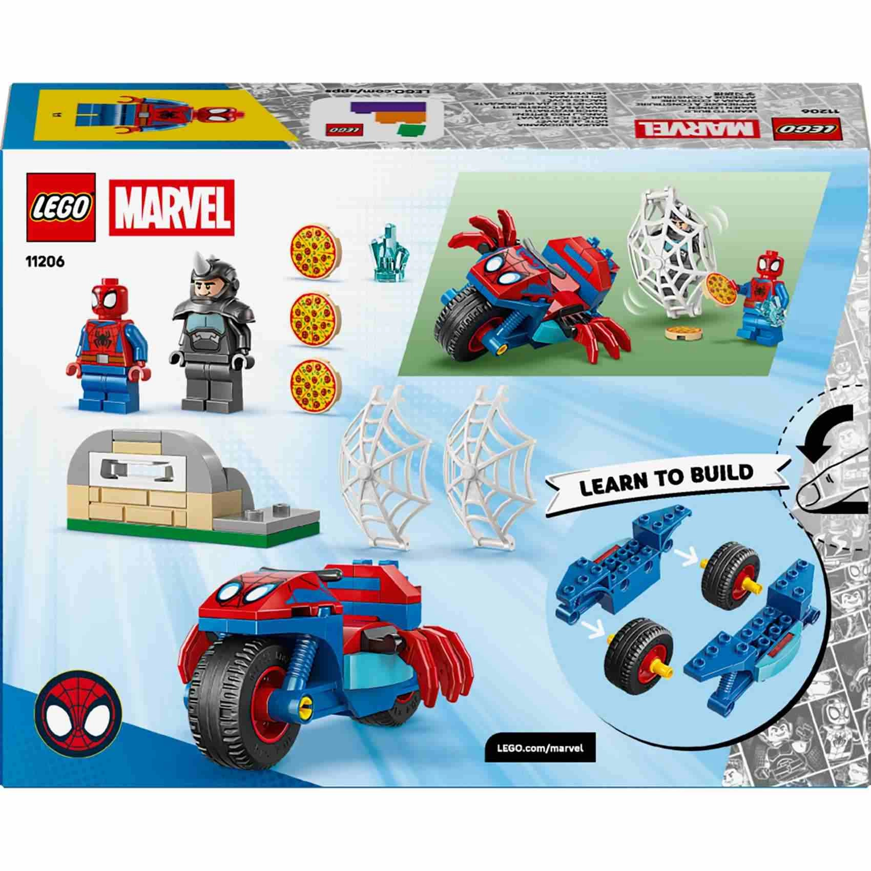 Spidey on his Motorcycle vs. Rhino - Marvel