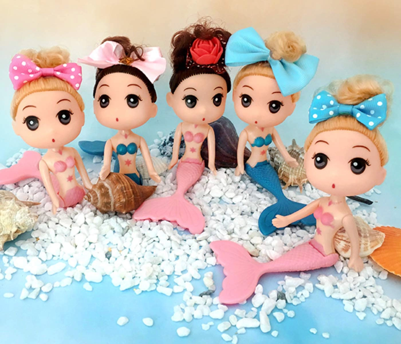 Mermaid Figurines - AGE 3+ 10 Pcs