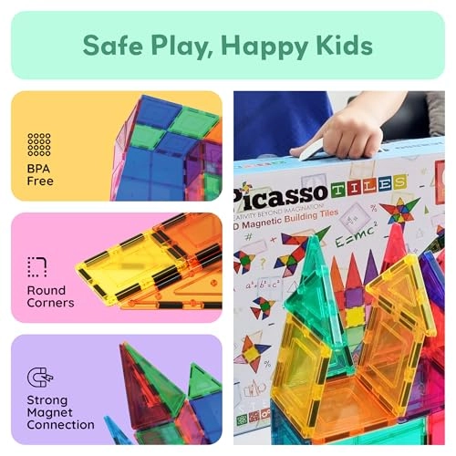 Magnet Tile Construction Set - 100pcs