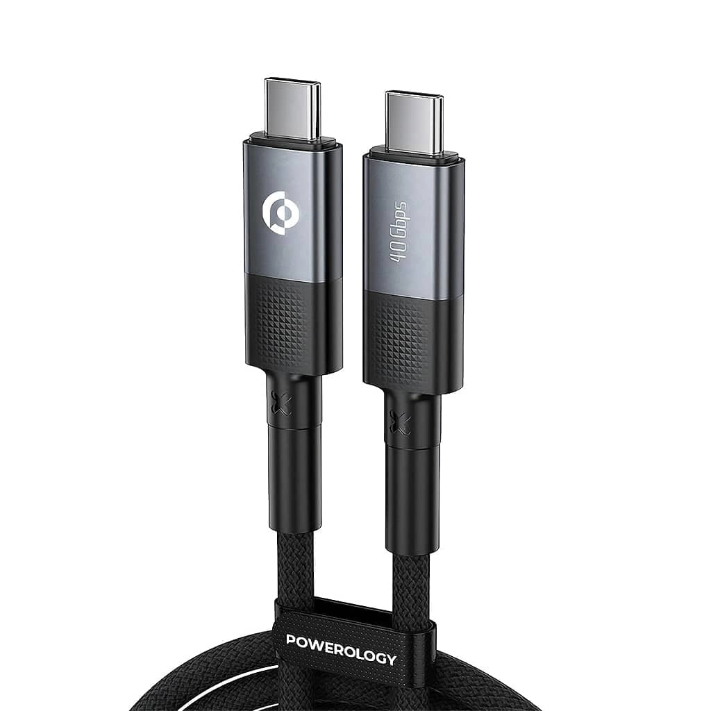 Powerology Power Sync Weave Cable 240W USB-C to USB-C 2m Braided