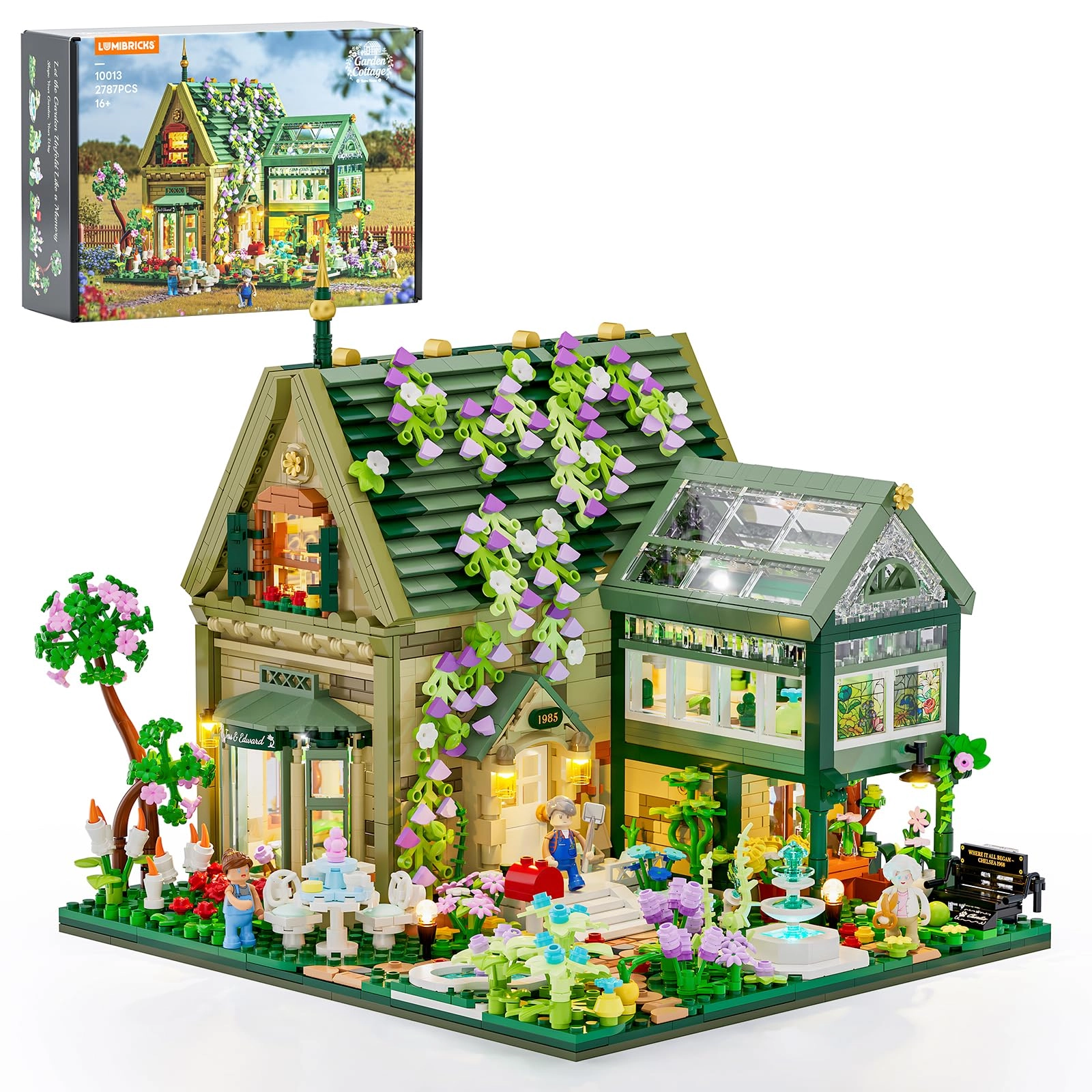 Lumibricks Garden-Cottage Lighting-Building-Bricks Set (10013)