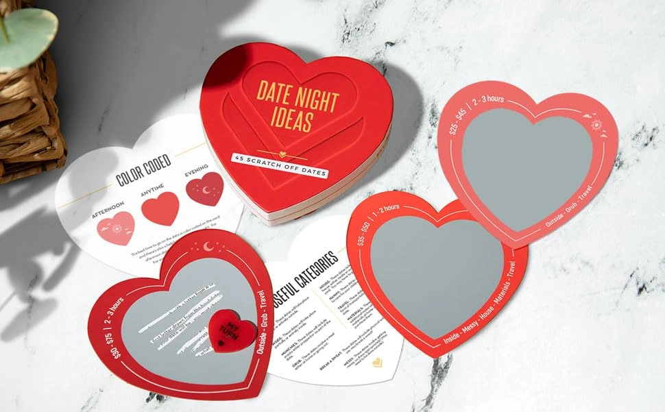 45 Scratch off Date Night Ideas - English Adult