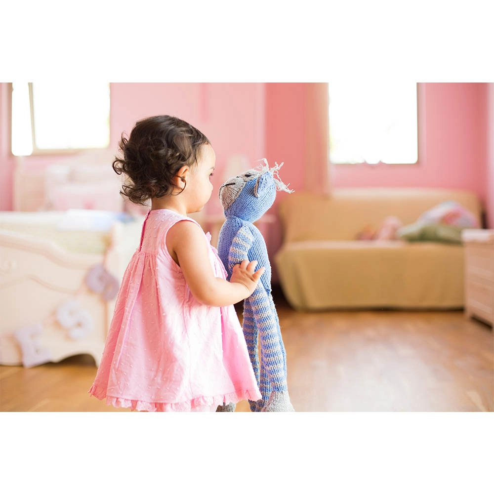 Monkey Wibbly Wobbly 60 cm - Blue Wool