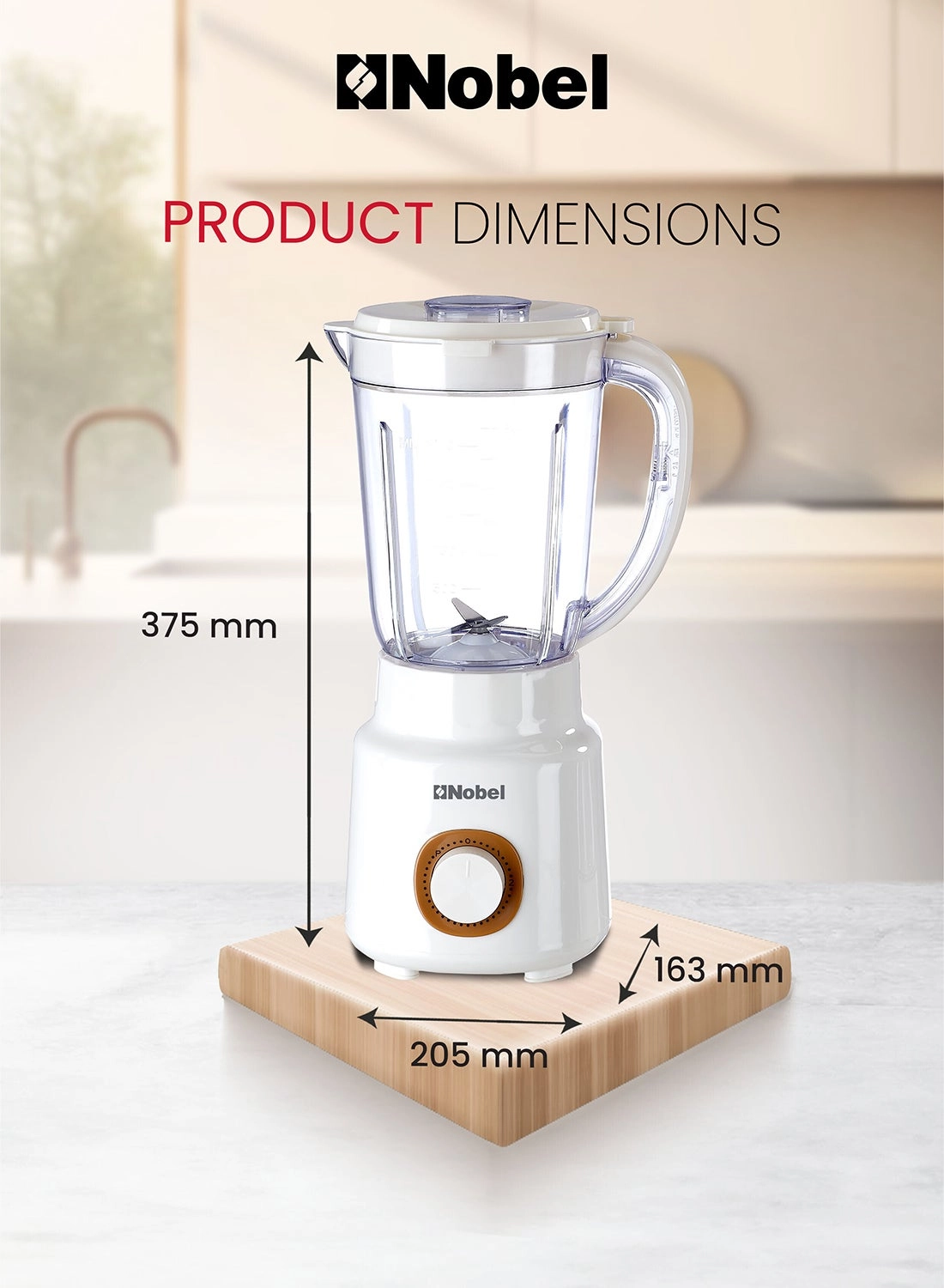 NB323 - 2-in-1 Functionality, Grinder Cup, 2 Speeds + Pulse