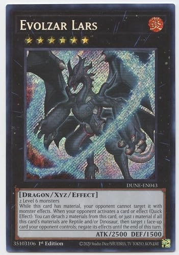 Yu-Gi-Oh! Evolzar Lars - DUNE-EN043 - Secret Rare 1st Edition