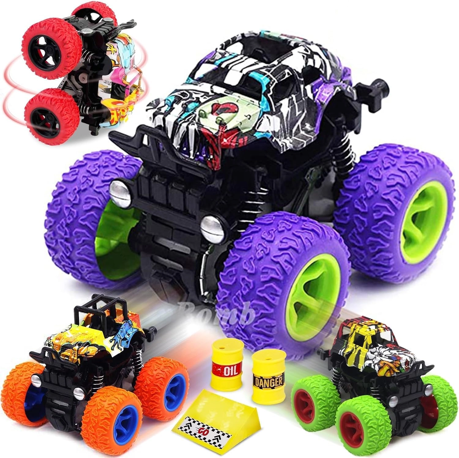 CozyBomB Monster Trucks - 4-pack