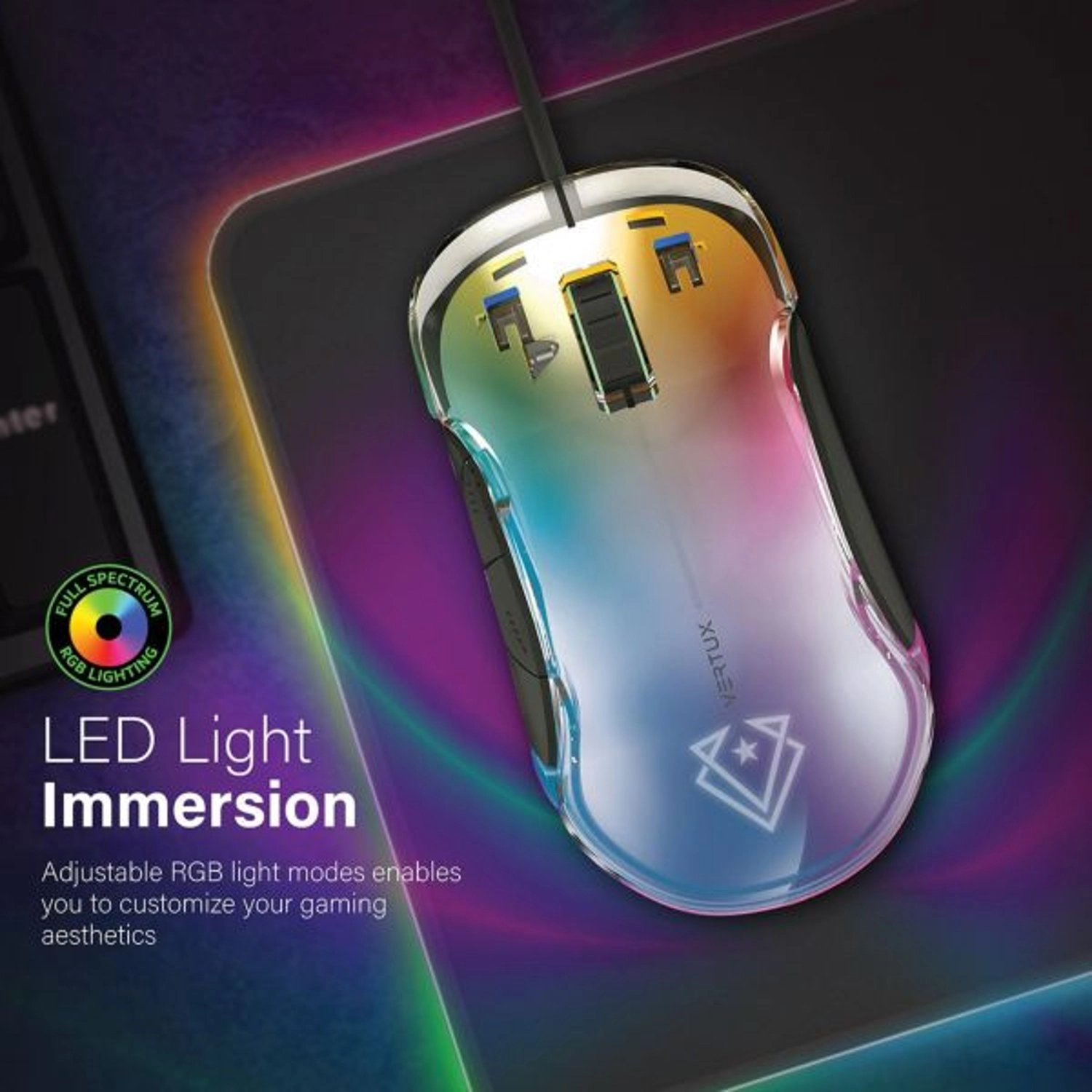 Phoenix Professional LumiFlux Gaming Mouse - Wired