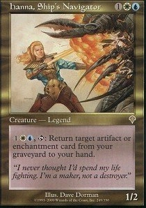 Magic: the Gathering Hanna, Ship's Navigator - Rare Invasion