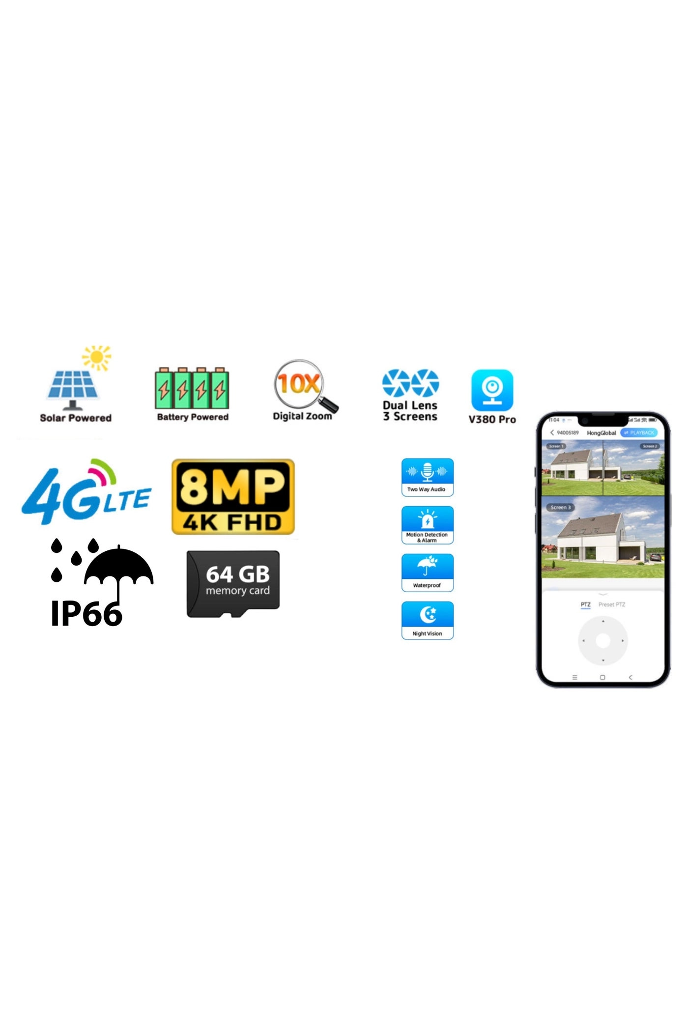 Solar Camera with Streetlight