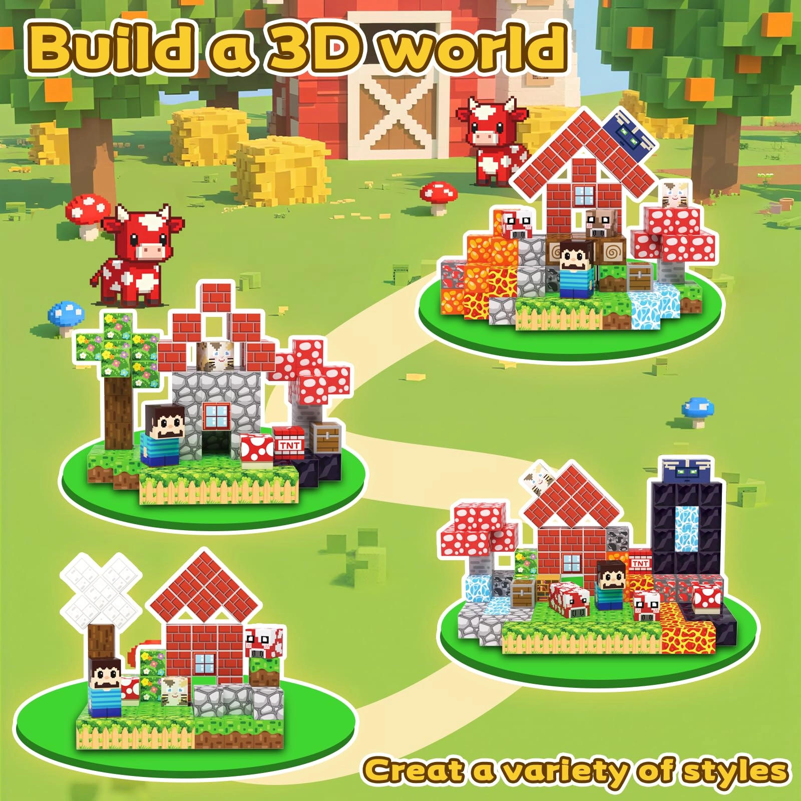 Magnetic Blocks - 208pcs