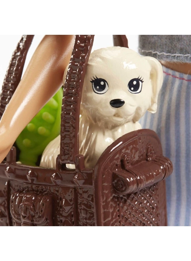 Doll With Pets Playset - Blonde Ages 3+