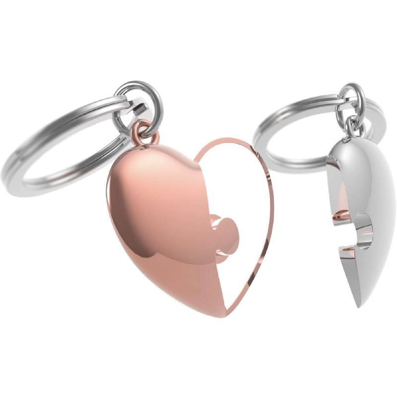 MetalMorphose Puzzle Heart Keychain