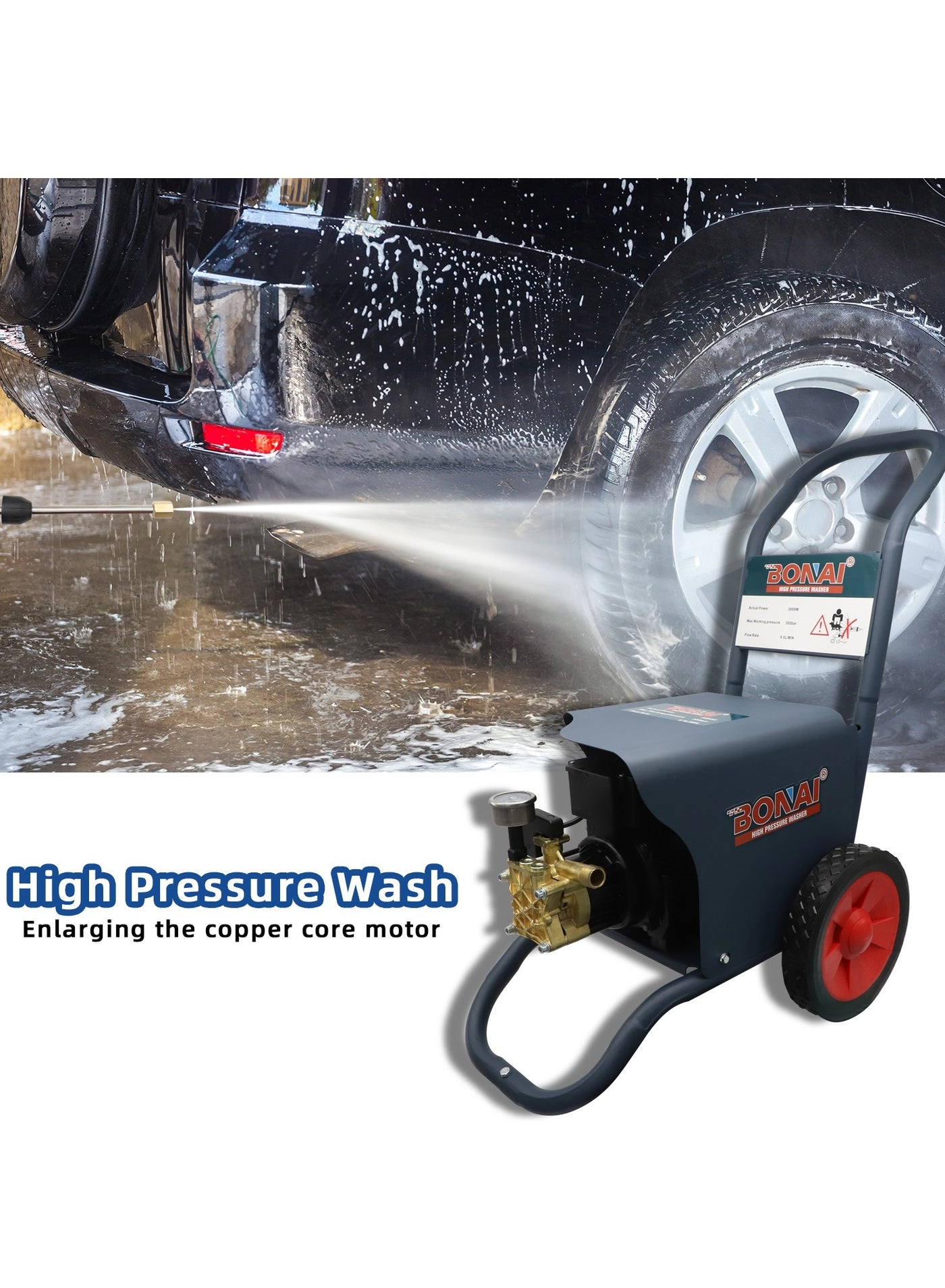 BN-HK70 - 3000W 300 Bar 8.5L/min