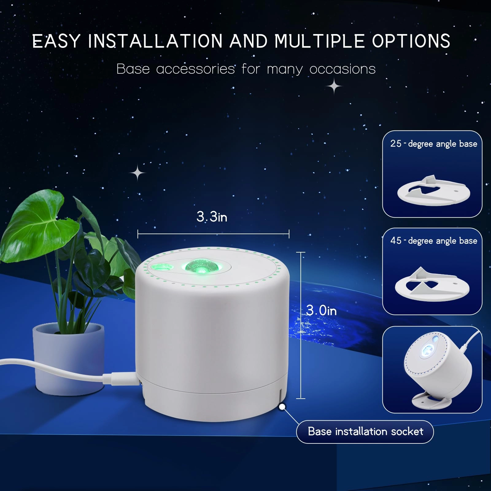 Galaxy Projector - Corded Electric Red Green Blue