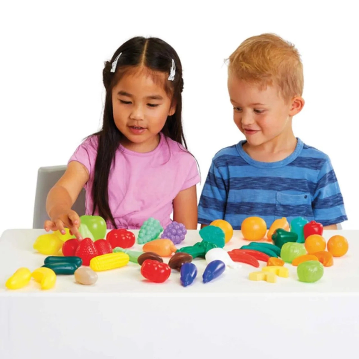 Busy Me Kitchen Fruit And Vegetable Food Playset - 50 pcs (527-315_13137_B)