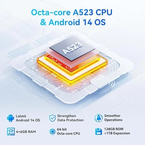 Android 14 Tablet - 128GB 10"